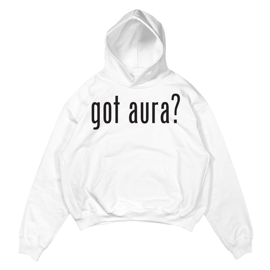 GOT AURA? - WHITE SWEATER